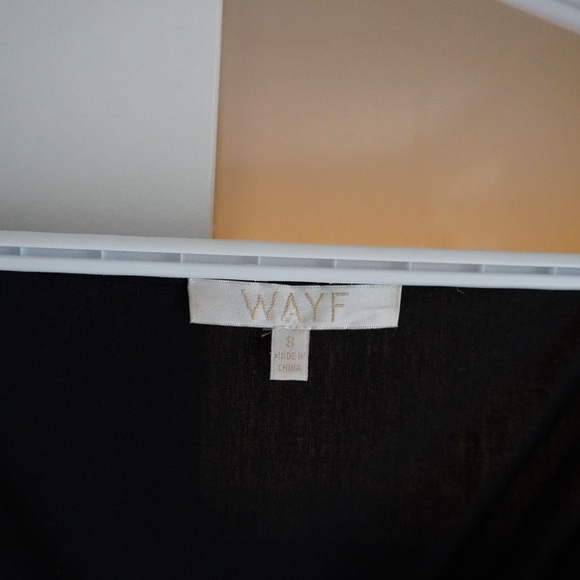 WAYF Black Wrap Dress - Picture 7 of 8